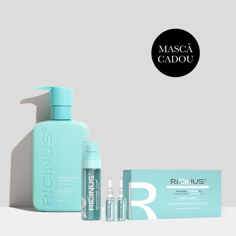 Sampon regenerant + Fiole tratament + Lotiune regeneranta